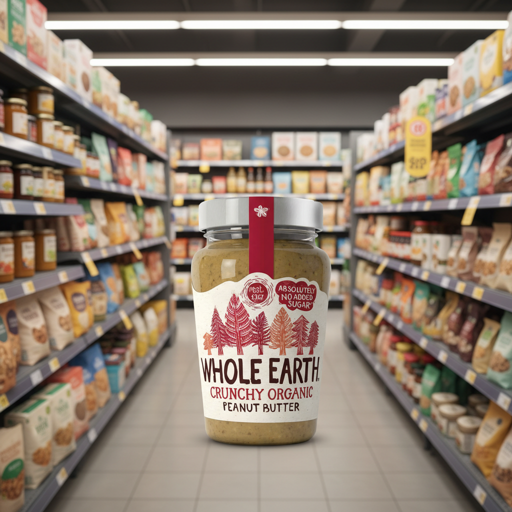Whole Earth Organic Crunchy Peanut Butter - 340g