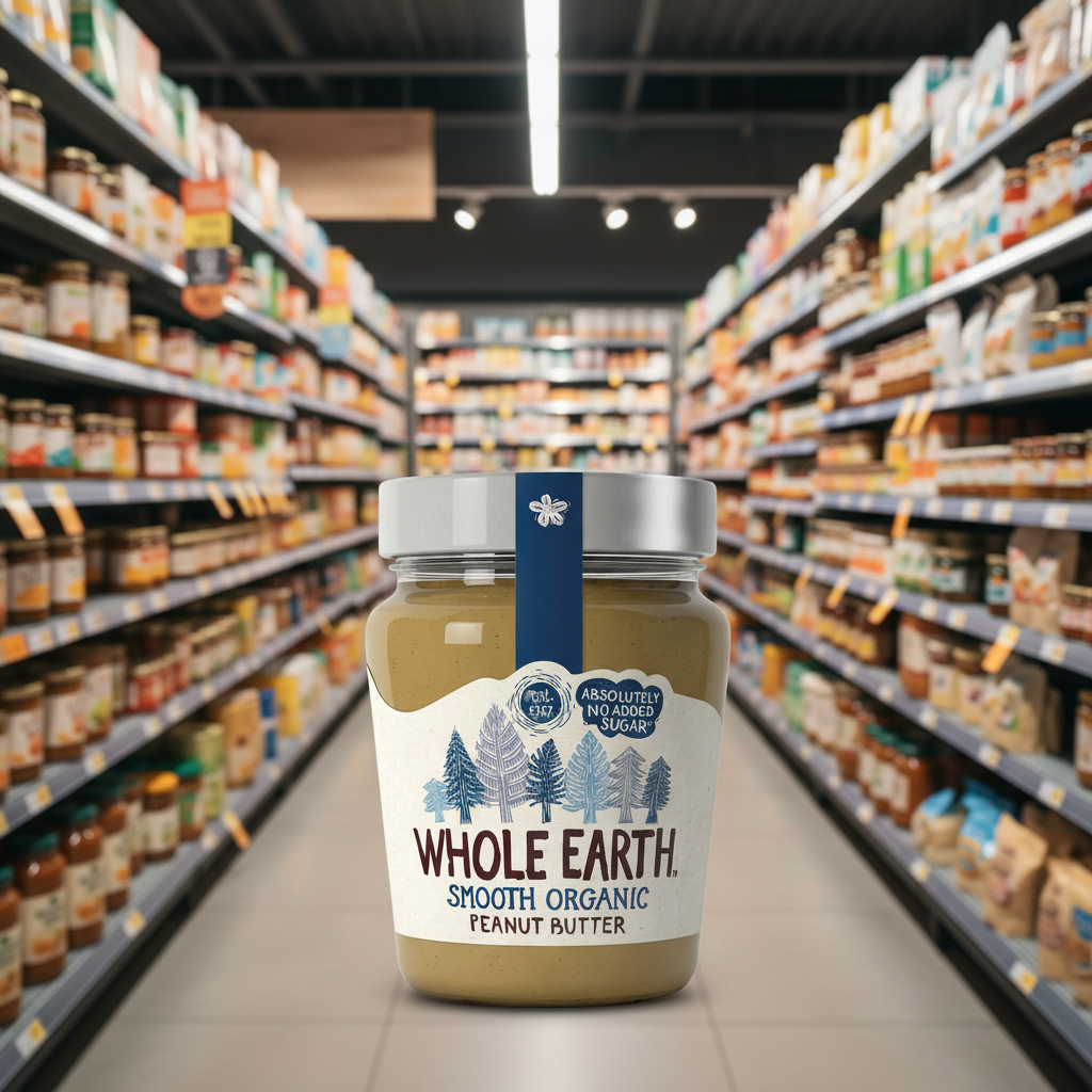 Whole Earth Organic Smooth Peanut Butter - 227g