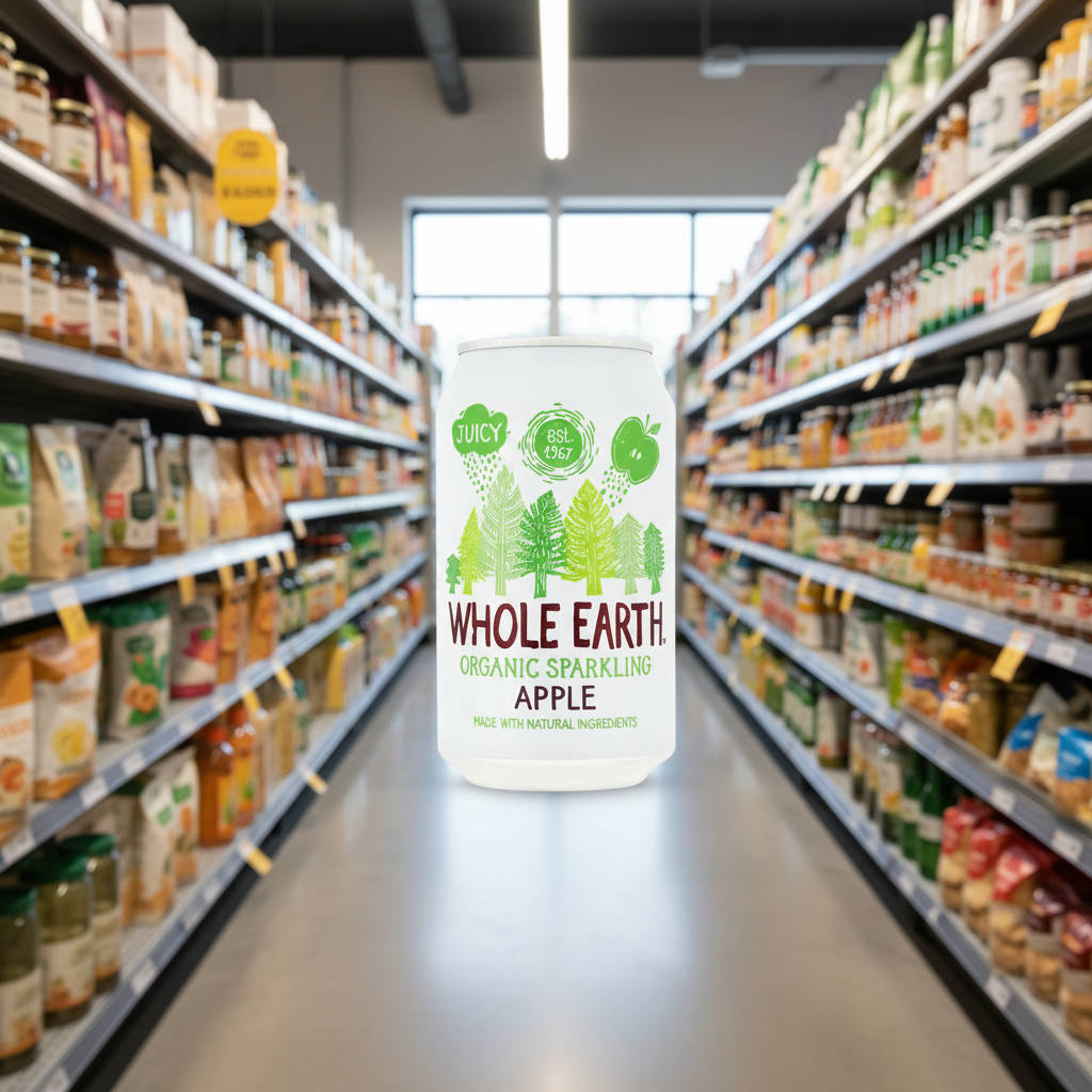 24 x Whole Earth Sparkling Apple - 330ml