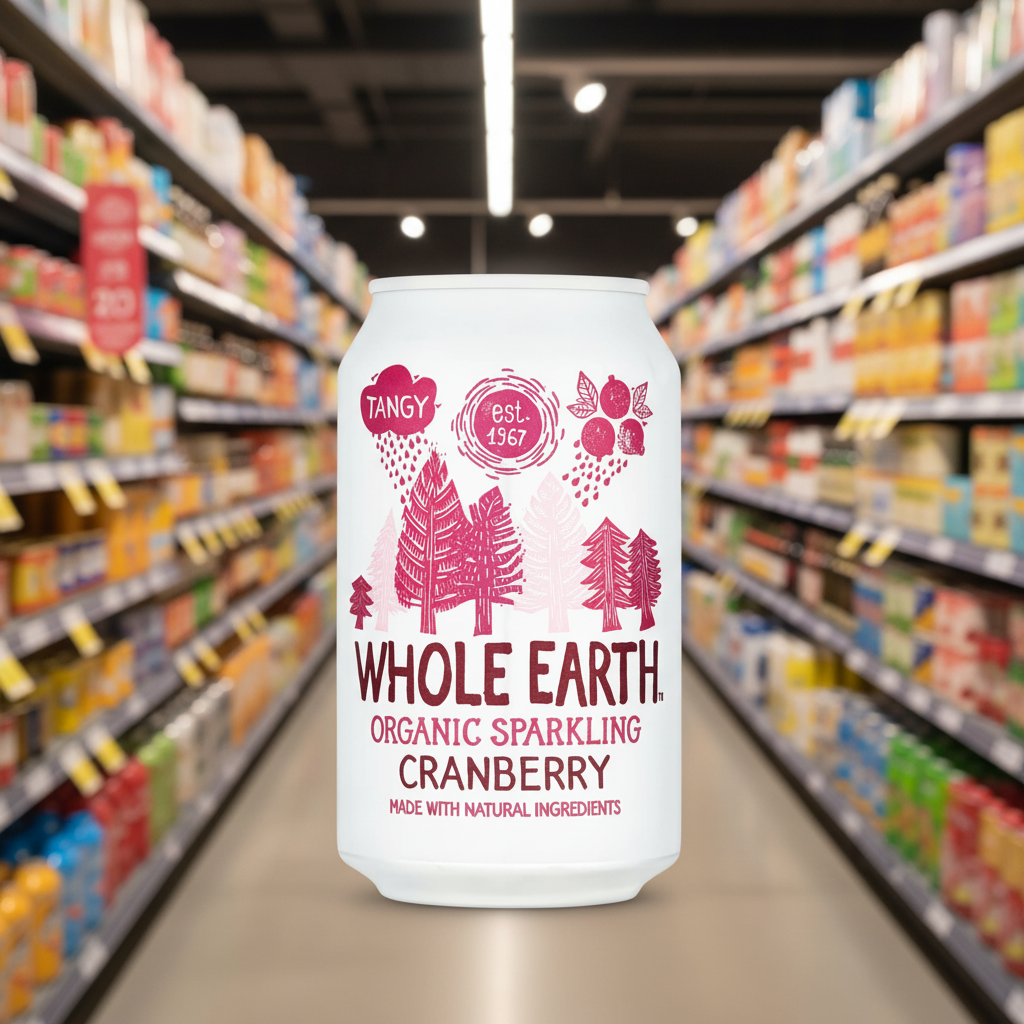 24 x Whole Earth Sparkling Cranberry - 330ml
