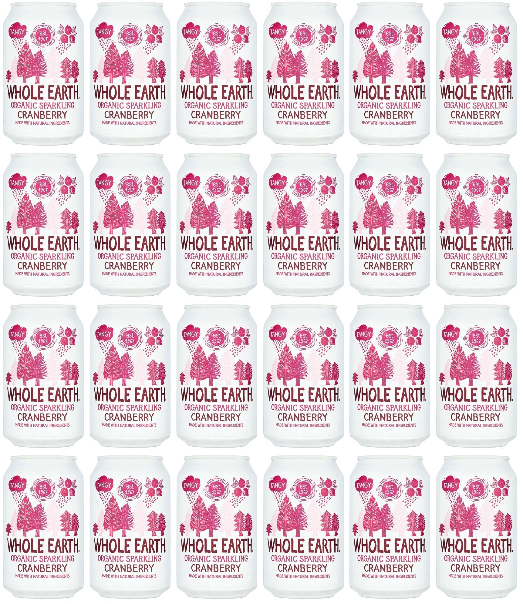 24 x Whole Earth Sparkling Cranberry - 330ml