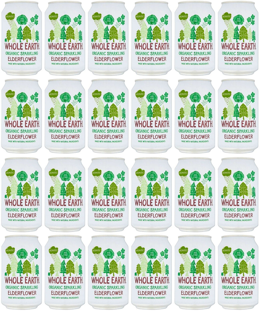 24 x Whole Earth Sparkling Elderflower - 330ml