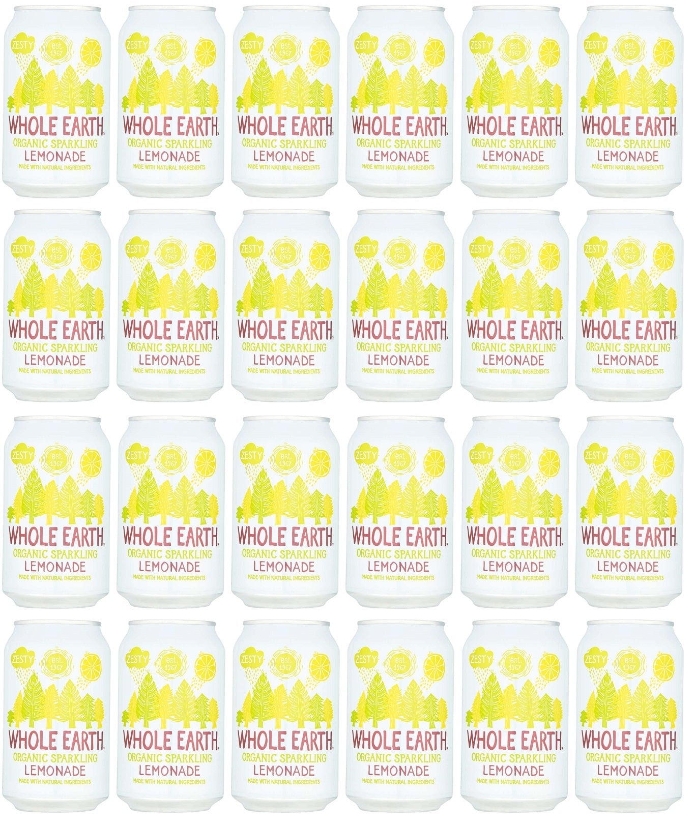 24 x Whole Earth Sparkling Lemonade - 330ml