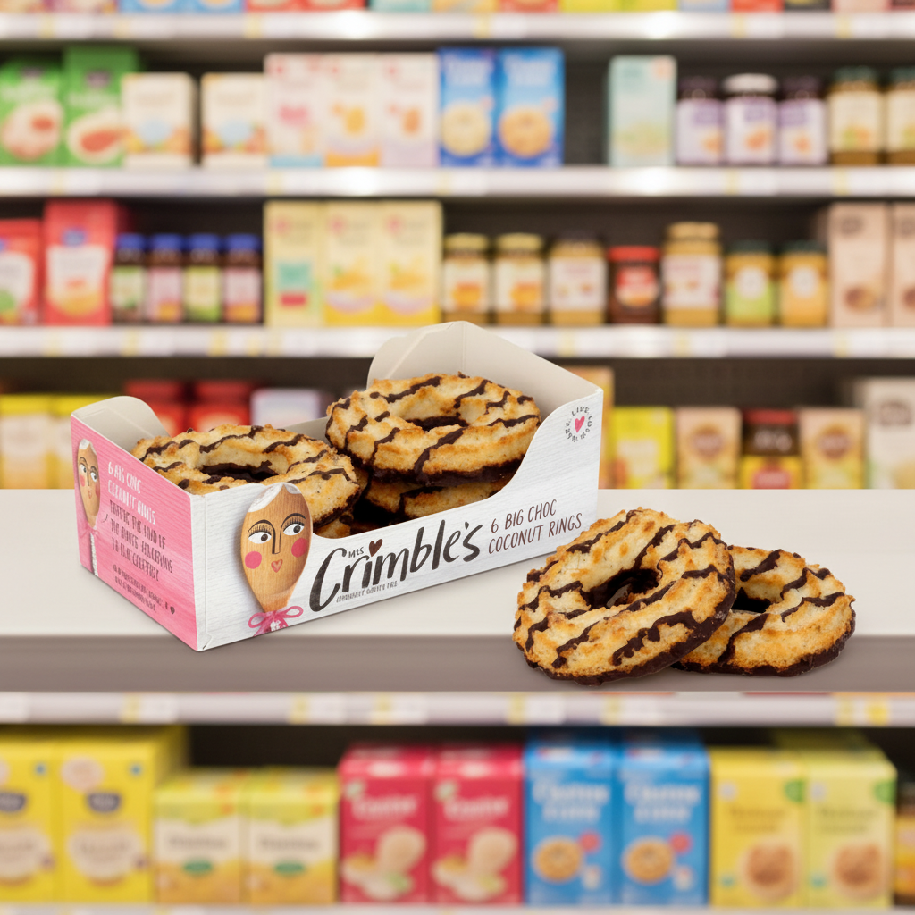 Mrs Crimbles Large Chocolate Coconut Rings  - 200g
