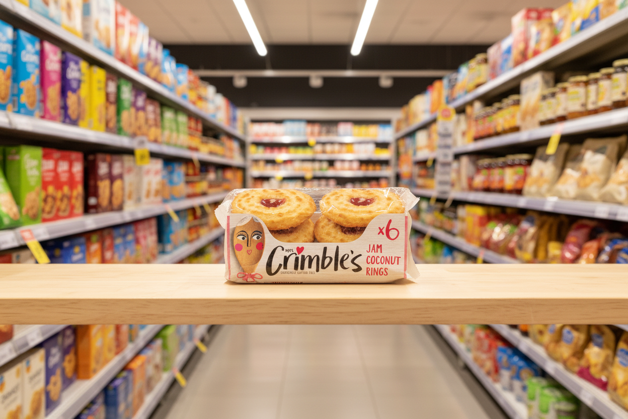 Mrs Crimbles Large Jam Coconut Rings - 240g
