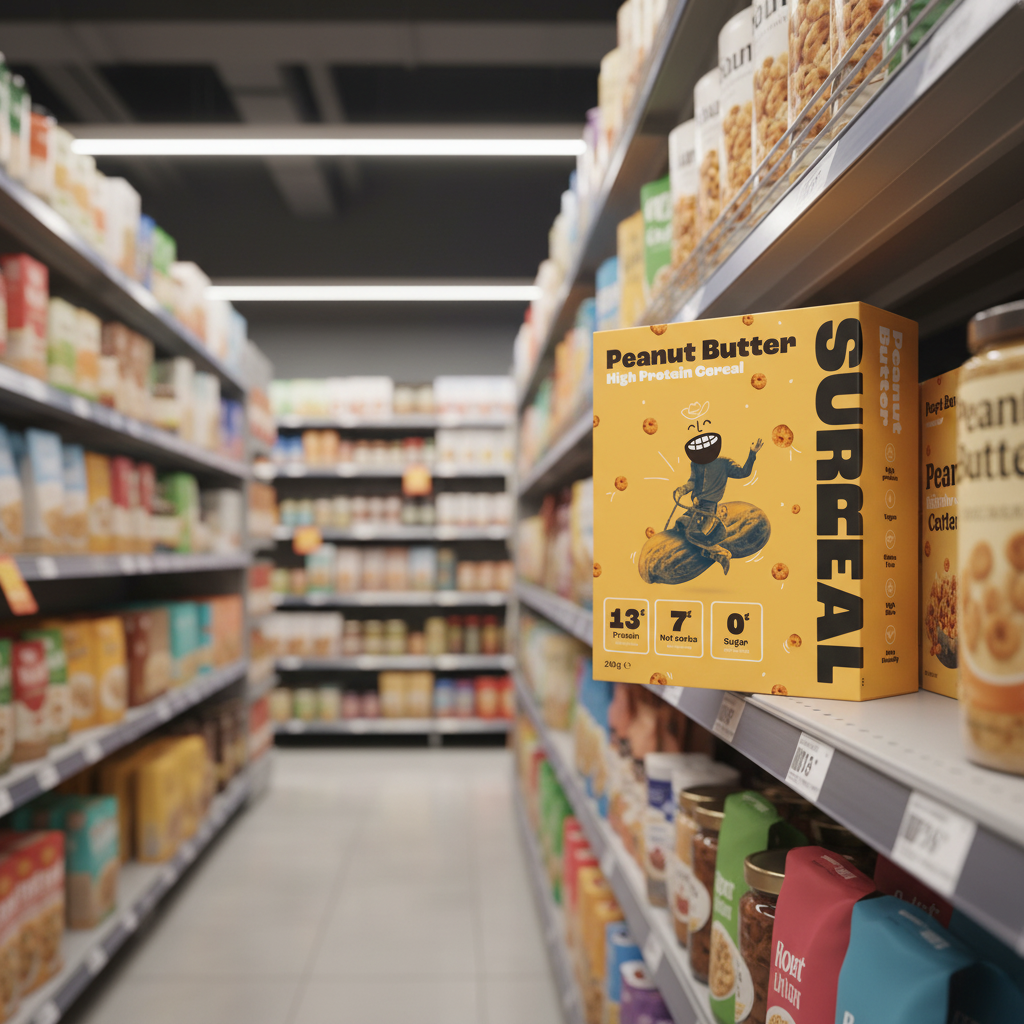 Surreal Peanut Butter flavoured High protein cereal - 240g