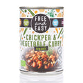 Free & Easy Organic Chick Pea & Vegetable Curry - 400g