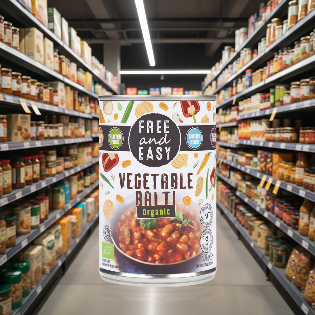 Free & Easy Organic Vegetable Balti - 400g