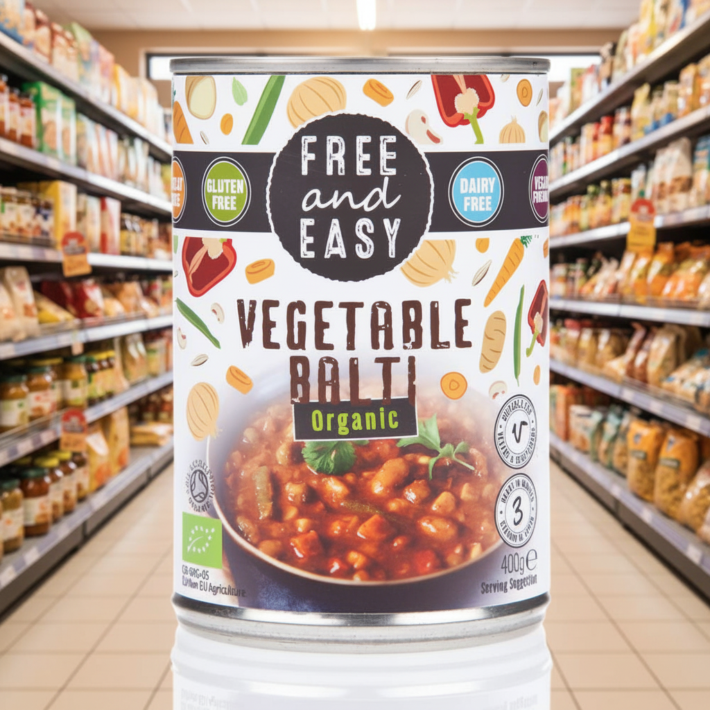 Free & Easy Organic Vegetable Balti - 400g