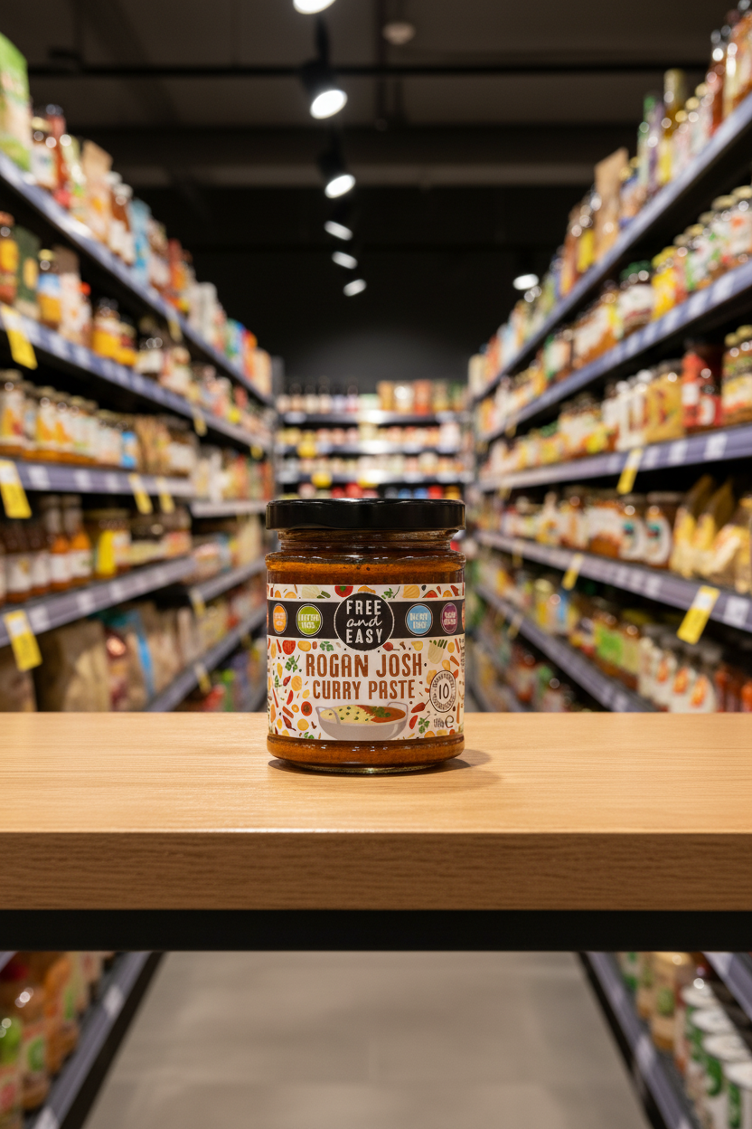 Free & Easy Rogan Josh Curry Paste - 190g