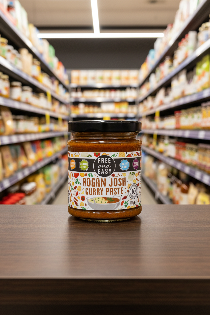 Free & Easy Rogan Josh Curry Paste - 190g