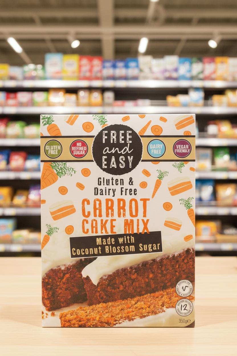 Free & Easy Carrot Cake Mix - 350g