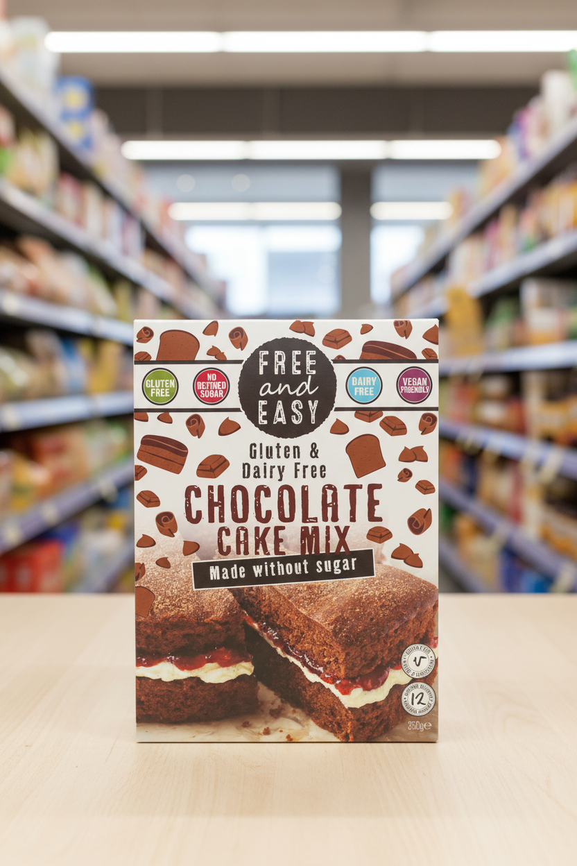 Free & Easy Chocolate Cake Mix - 350g