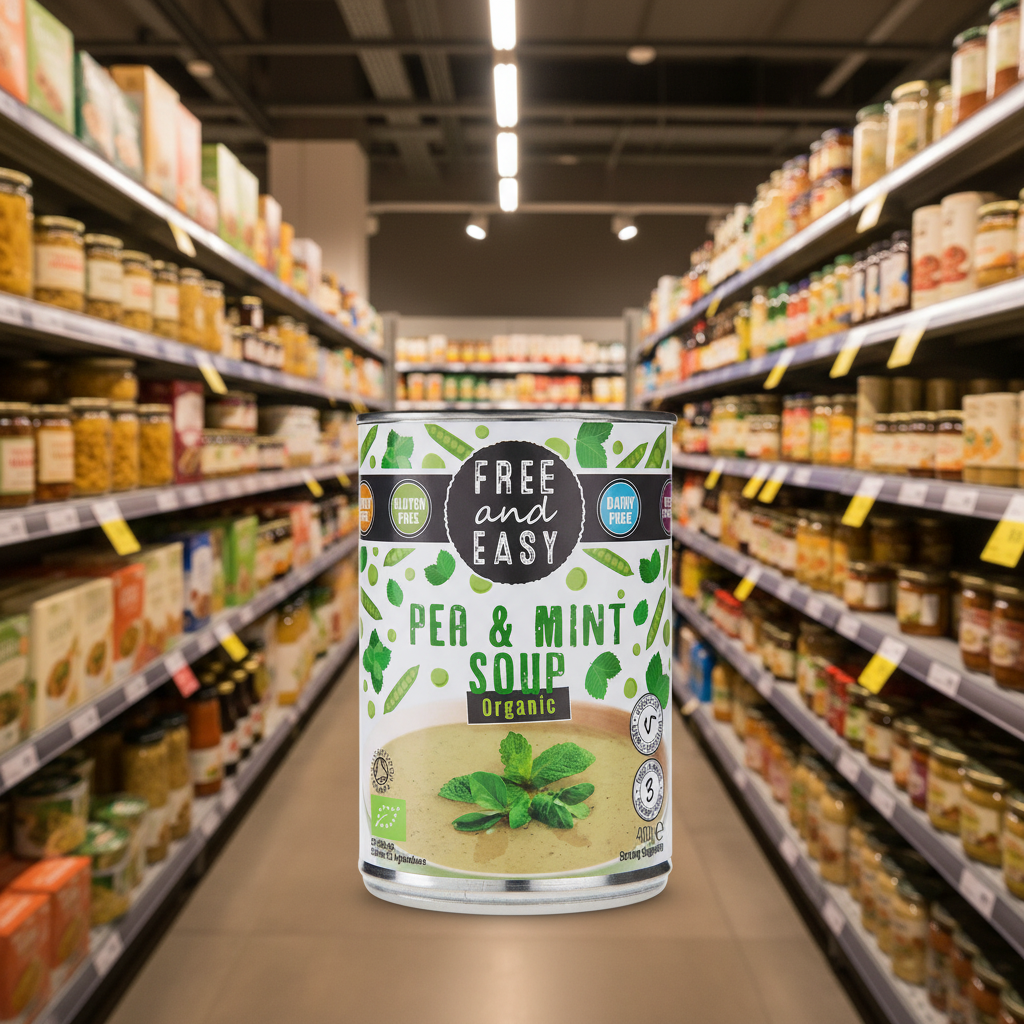 Free & Easy Organic Pea & Mint Soup - 400g