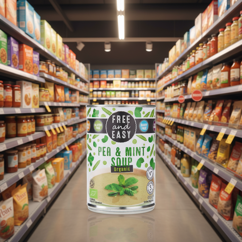 Free & Easy Organic Pea & Mint Soup - 400g