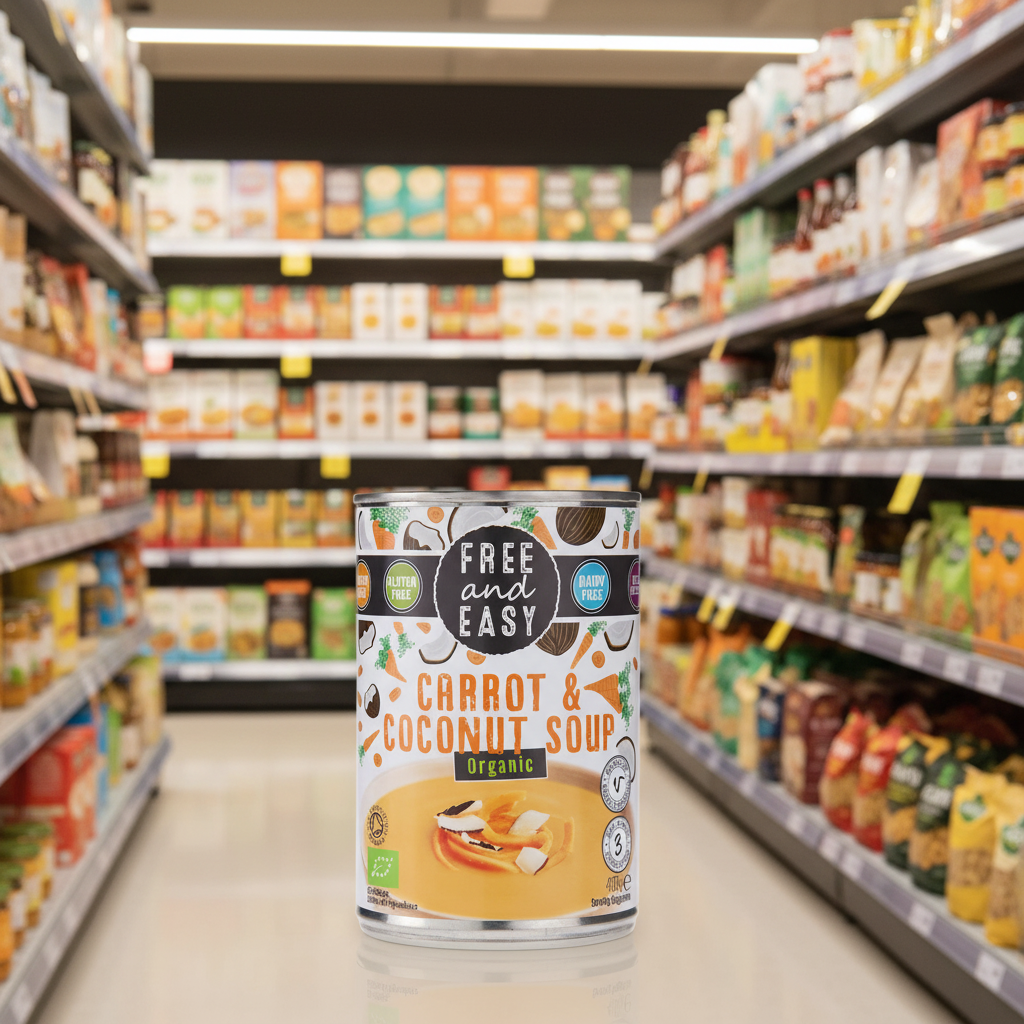 Free & Easy Organic Carrot & Coconut Soup - 400g