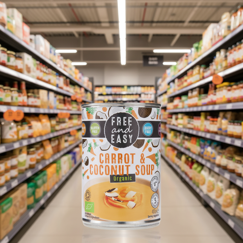 Free & Easy Organic Carrot & Coconut Soup - 400g