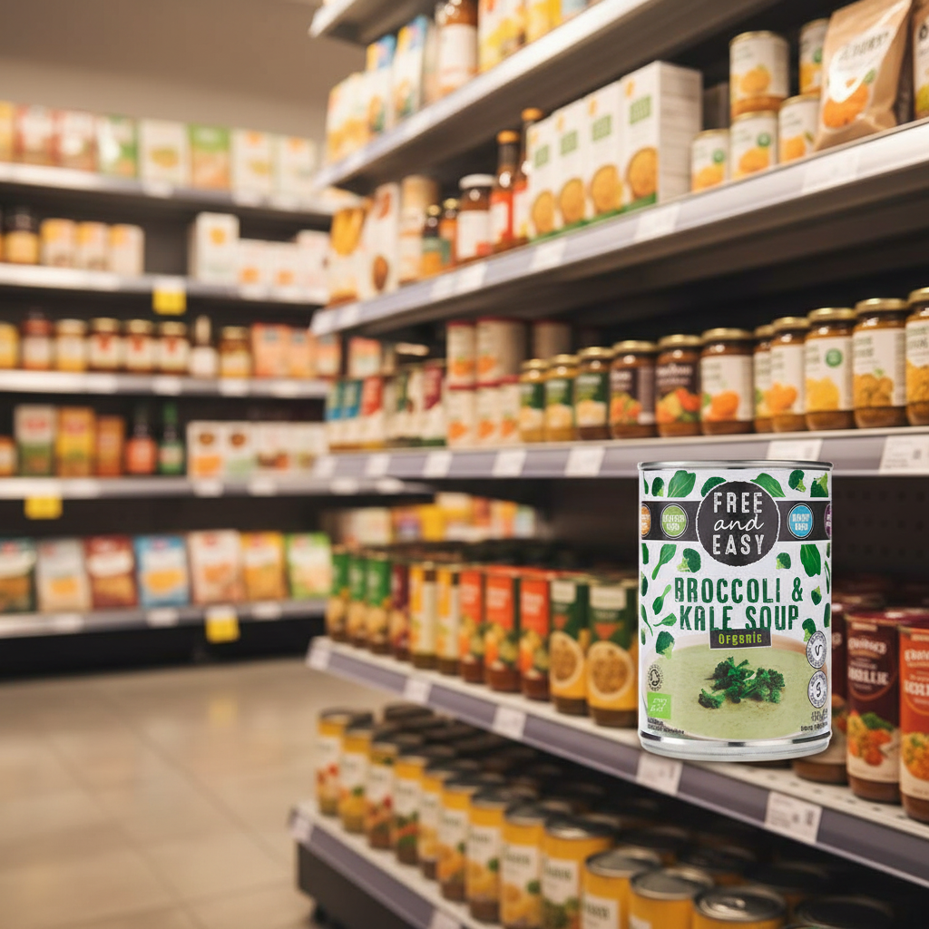 Free & Easy Organic Broccoli & Kale Soup - 400g