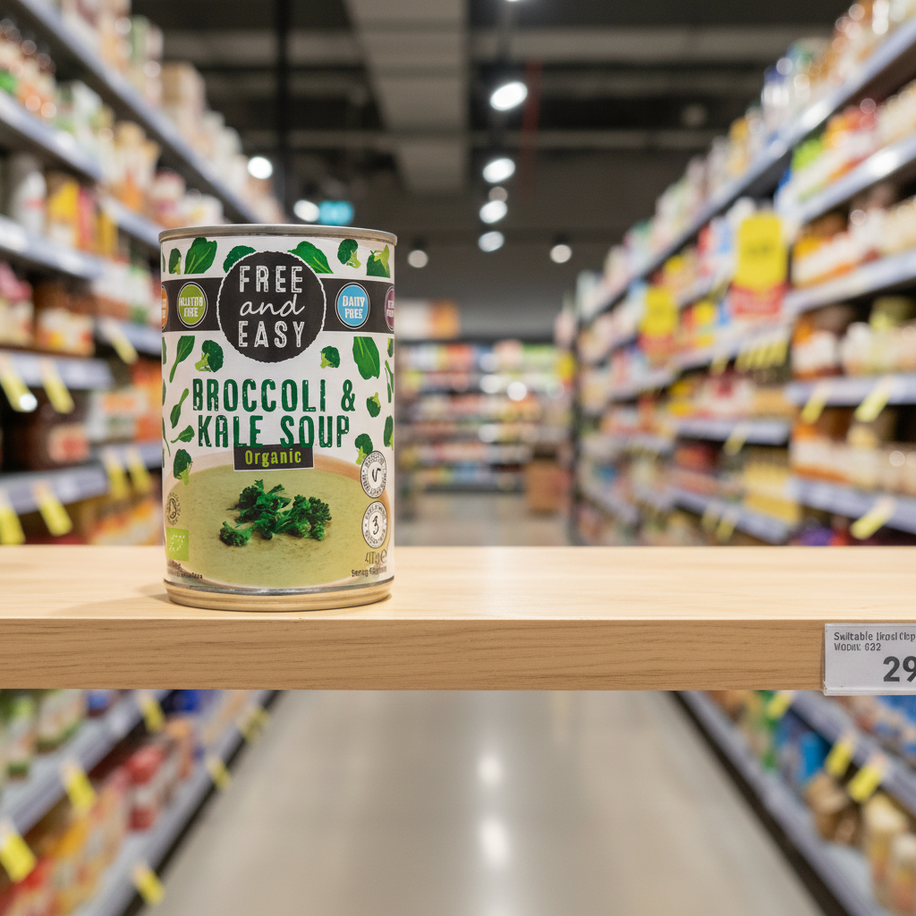 Free & Easy Organic Broccoli & Kale Soup - 400g