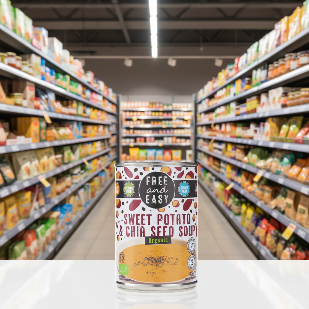 Free & Easy Organic Sweet Potato & Chia Seed Soup - 400g