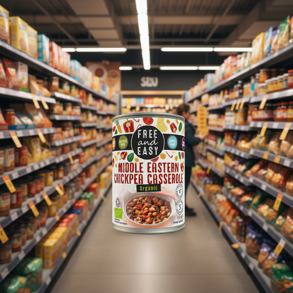 Free & Easy Org Middle Eastern Chickpea Casserole - 400g
