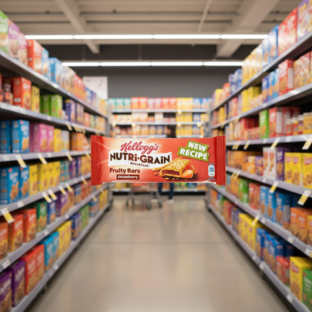 25 x Kellogg's Nutri-Grain Strawberry 37G