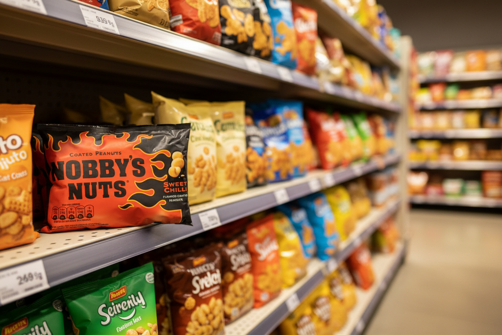 100 x Nobby's Nuts Sweet Chilli Flavour Coated Peanuts 40G