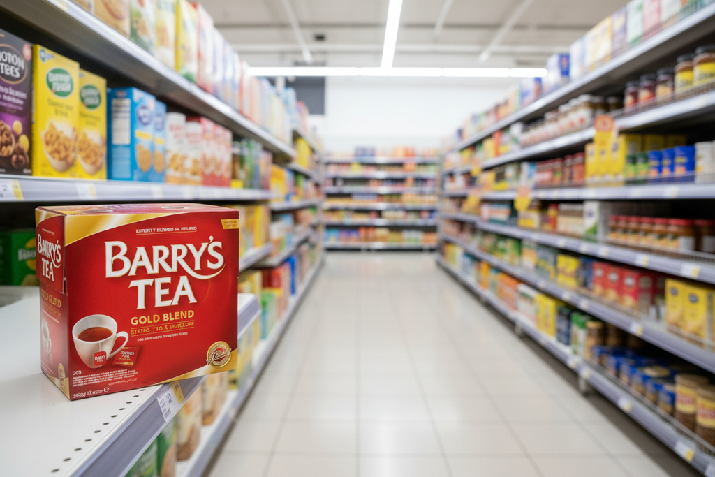 Barry's Tea Gold Blend String Tag & Envelope 200 Tea Bags 500G