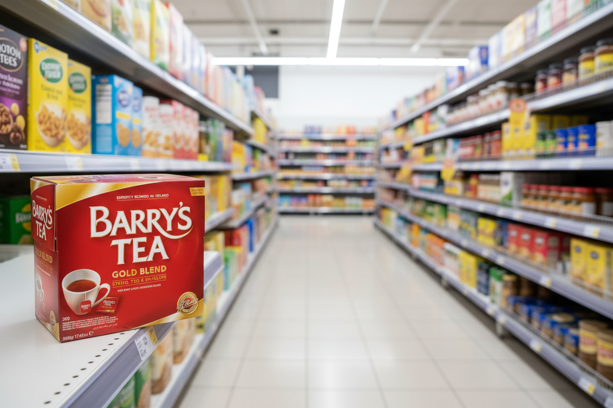 Barry's Tea Gold Blend String Tag & Envelope 200 Tea Bags 500G