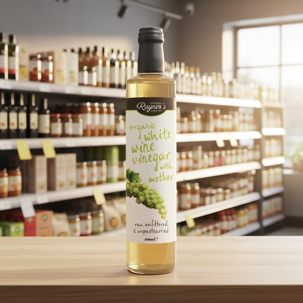 Rayner's Org Raw White Wine Vinegar with Mother - 500ml