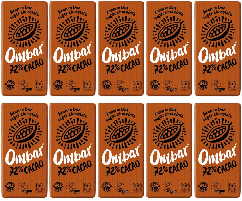 10 x Ombar 72% Cacao - 35g