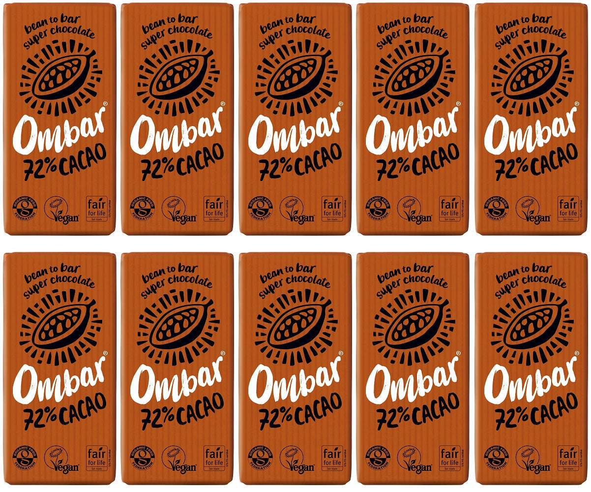 10 x Ombar 72% Cacao - 35g
