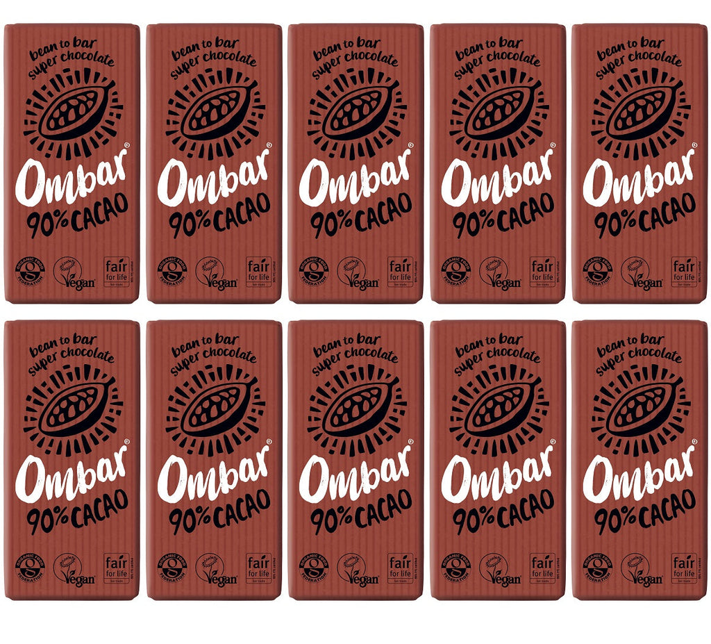 10 x Ombar 90% Cacao - 35g