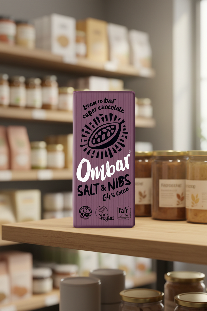 10 x Ombar Salt & Nibs - 70g