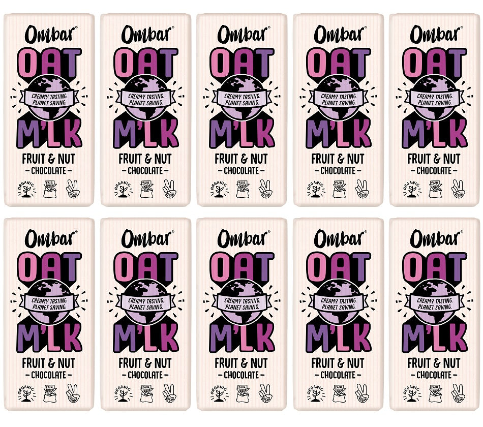 10 x Ombar Oat M'lk Fruit & Nut - 70g