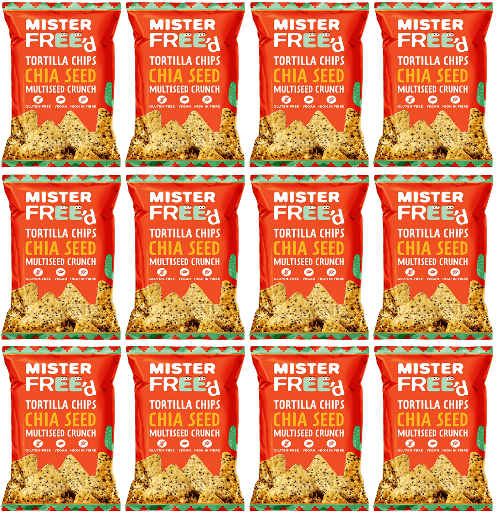 12 x Mister Free'd Tortilla Chips with Chia Seed - 135g