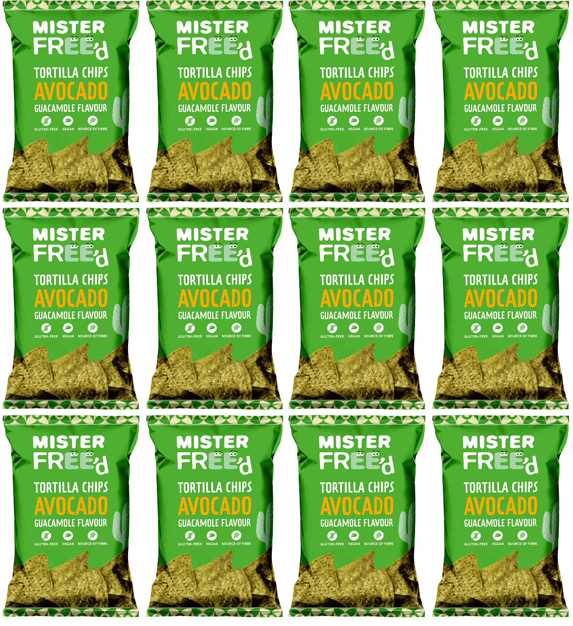 12 x Mister Free'd Tortilla Chips with Avocado - 135g