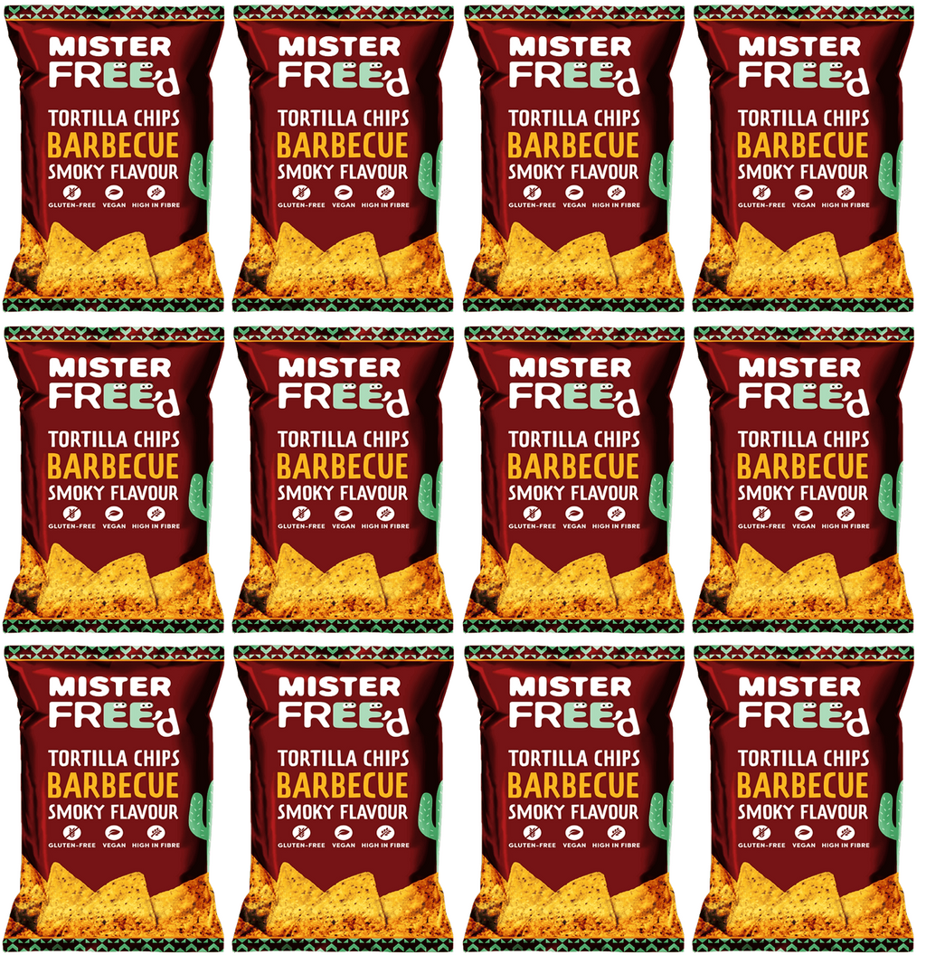 12 x Mister Free'd Tortilla Chips with Barbecue - 135g