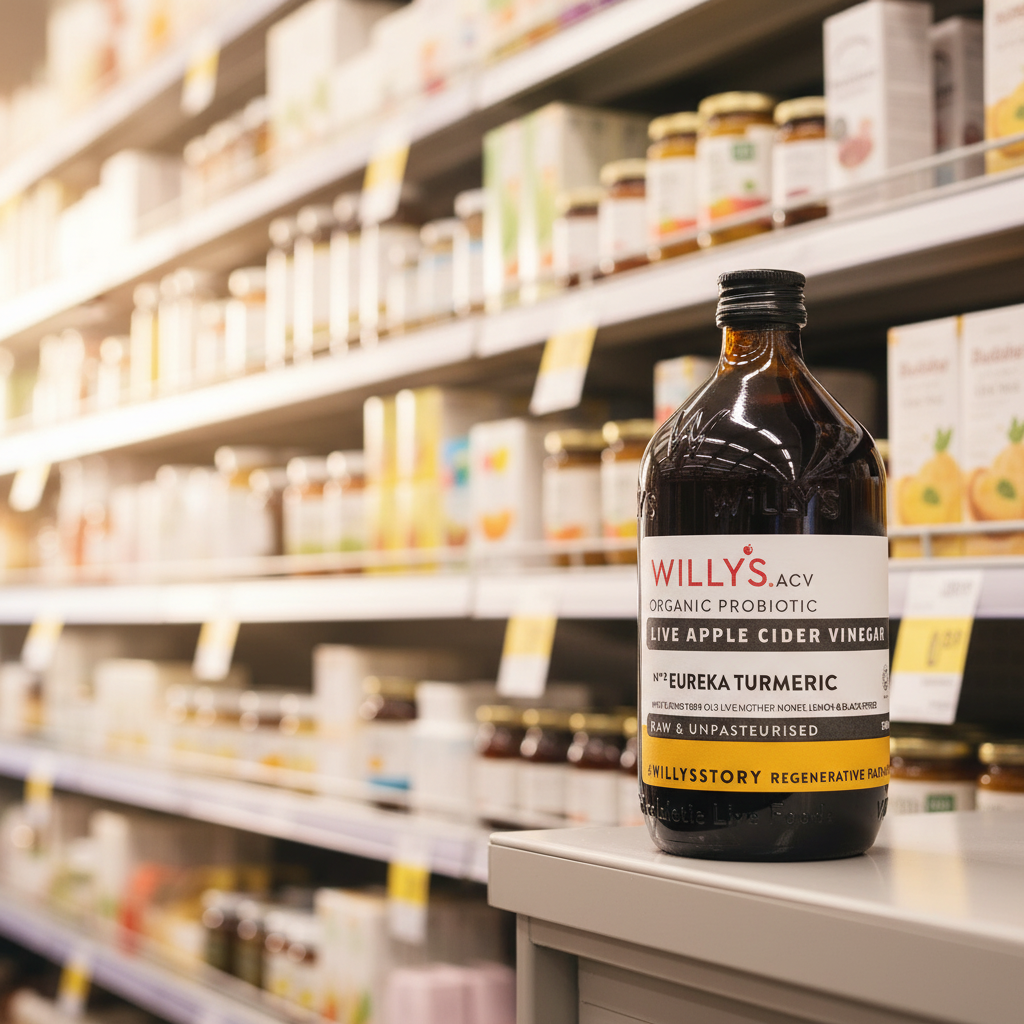 Willy's Organic Turmeric & Eureka Lemon ACV - 500ml