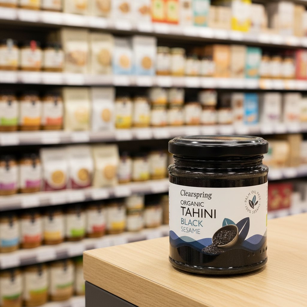Clearspring Organic Tahini - Black Sesame - 170g