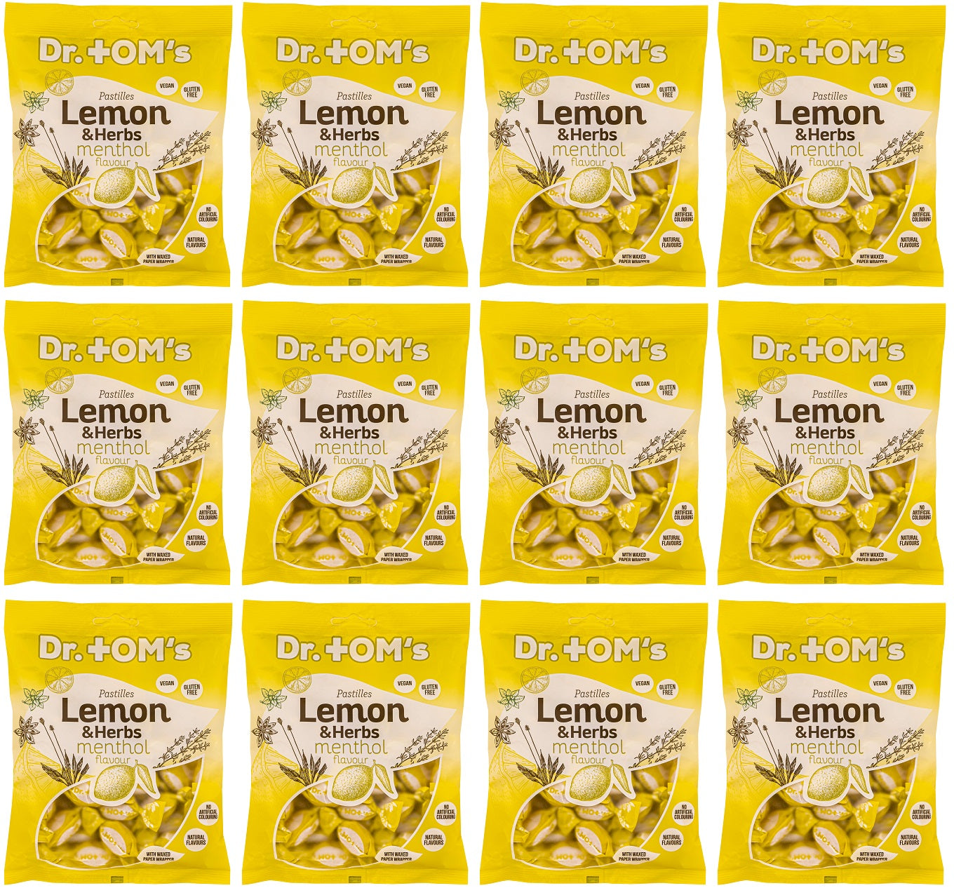 12 x Dr Tom's Lemon & Herbs - 150g