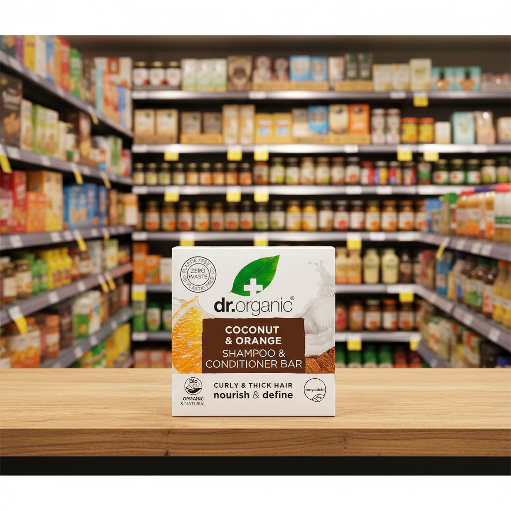 Dr Organic Coconut Orange Shampoo & Conditioner Bar - 75g