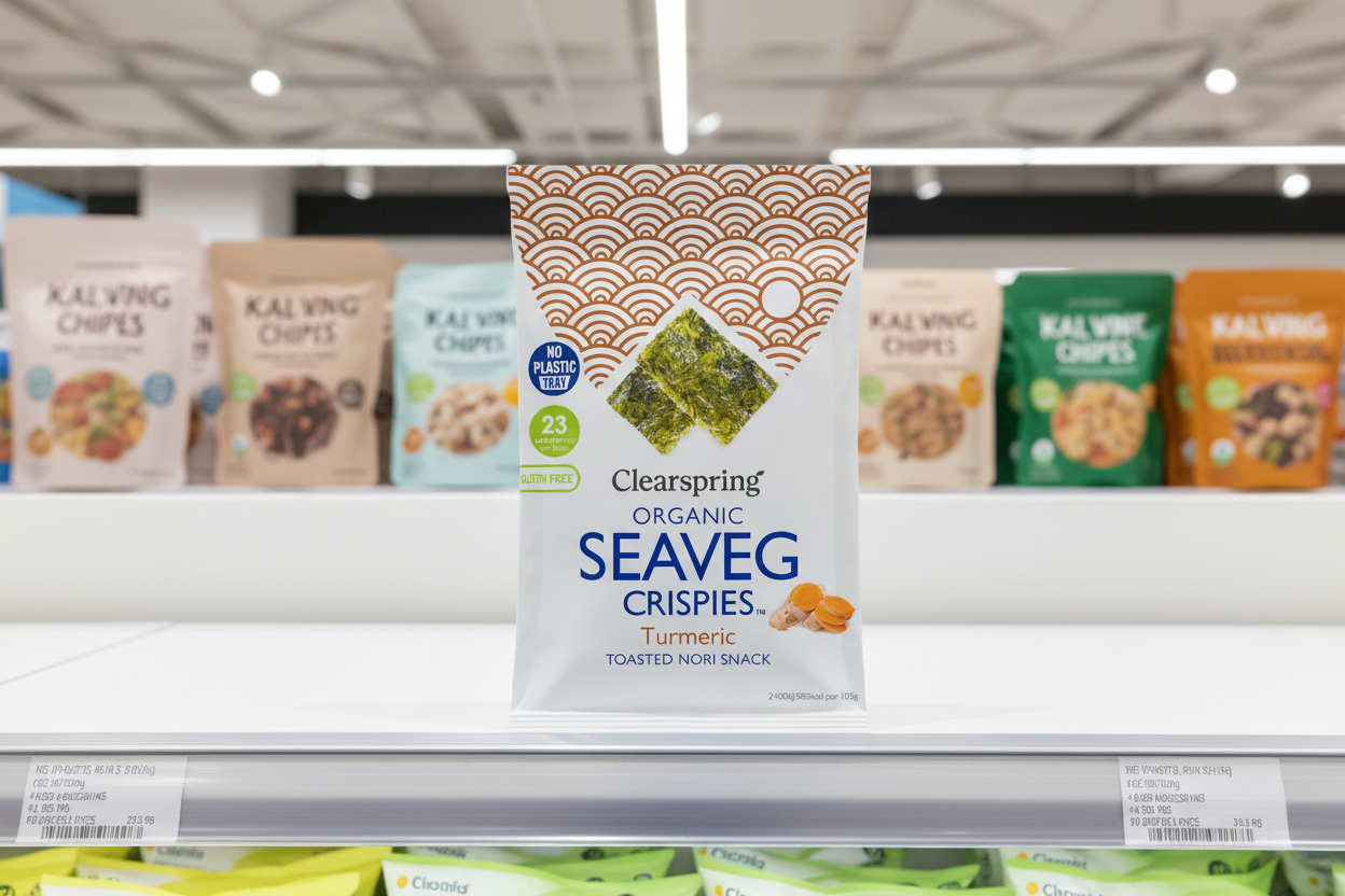 Clearspring Organic Seaveg Crispies - Turmeric - 4g