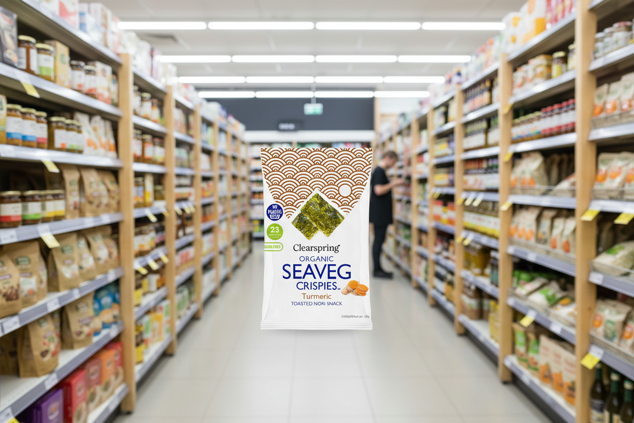 Clearspring Organic Seaveg Crispies - Turmeric - 4g