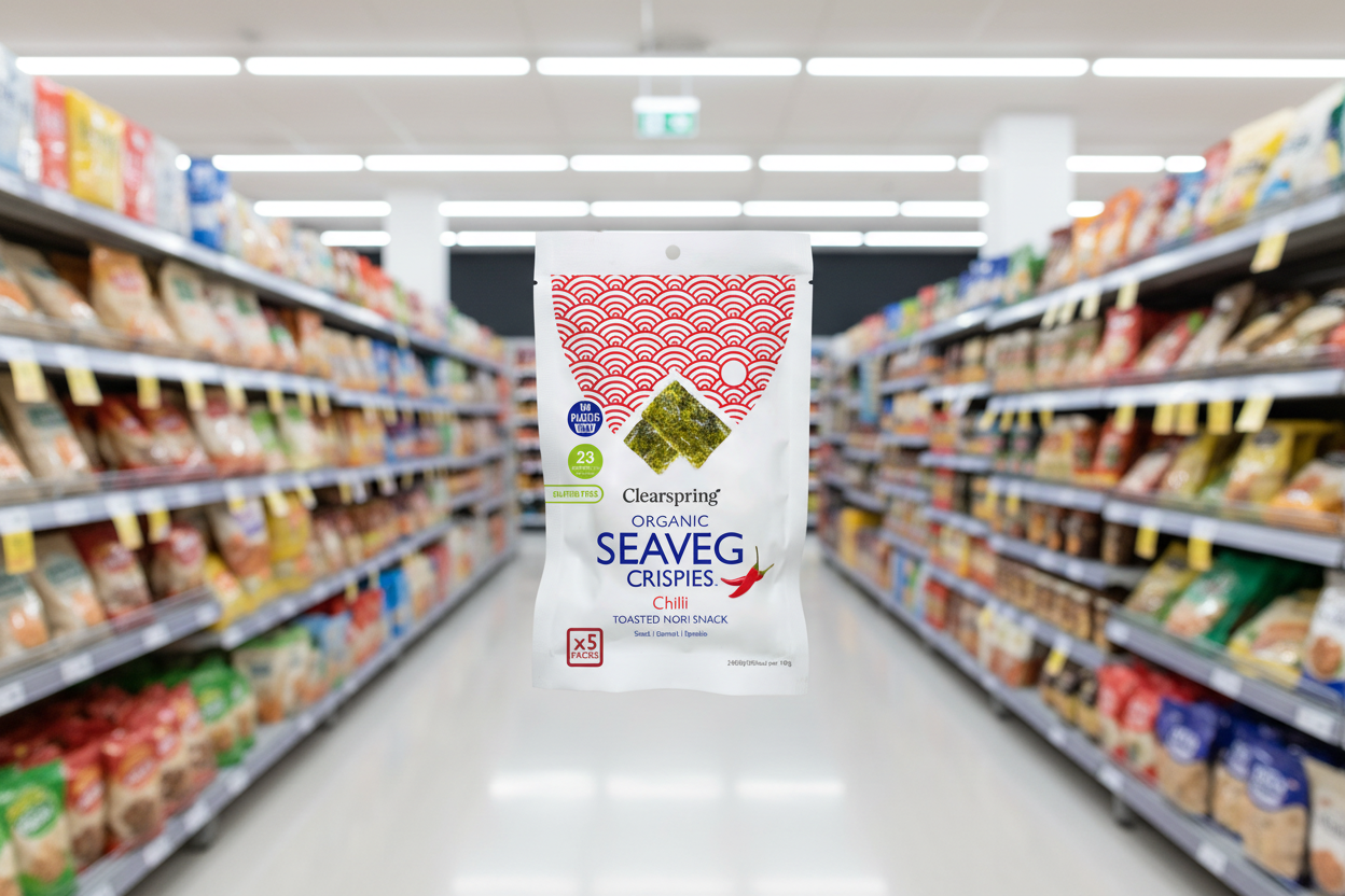 Clearspring Org Seaveg Crispies Multipack - Chilli - 5x4g