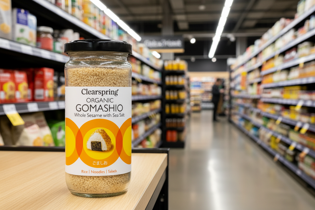 Clearspring Org Gomashio Whole Sesame with Sea Salt - 100g