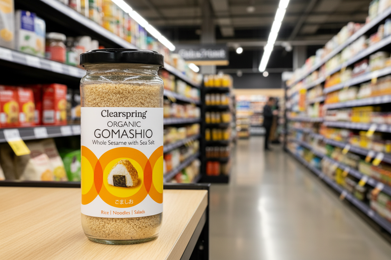Clearspring Org Gomashio Whole Sesame with Sea Salt - 100g