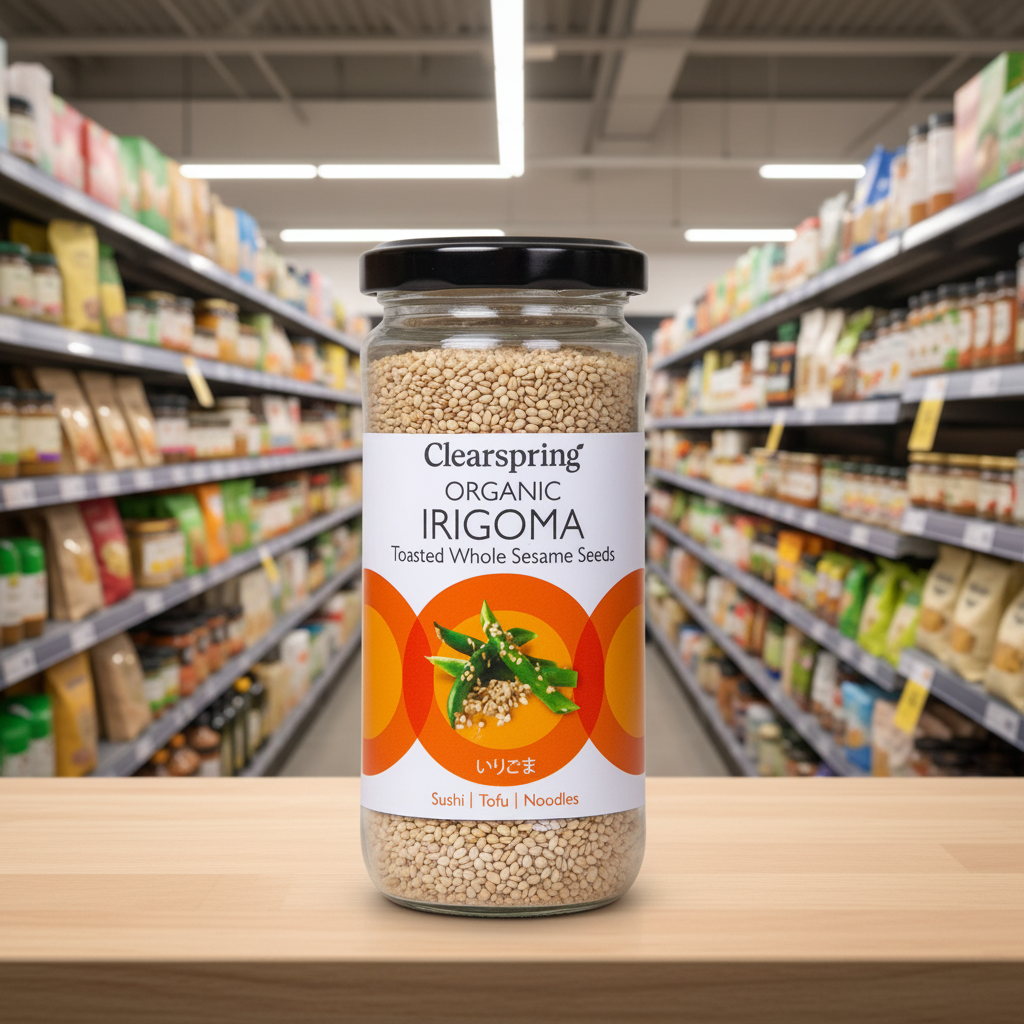 Clearspring Org Irigoma Toasted Whole Sesame Seeds - 100g