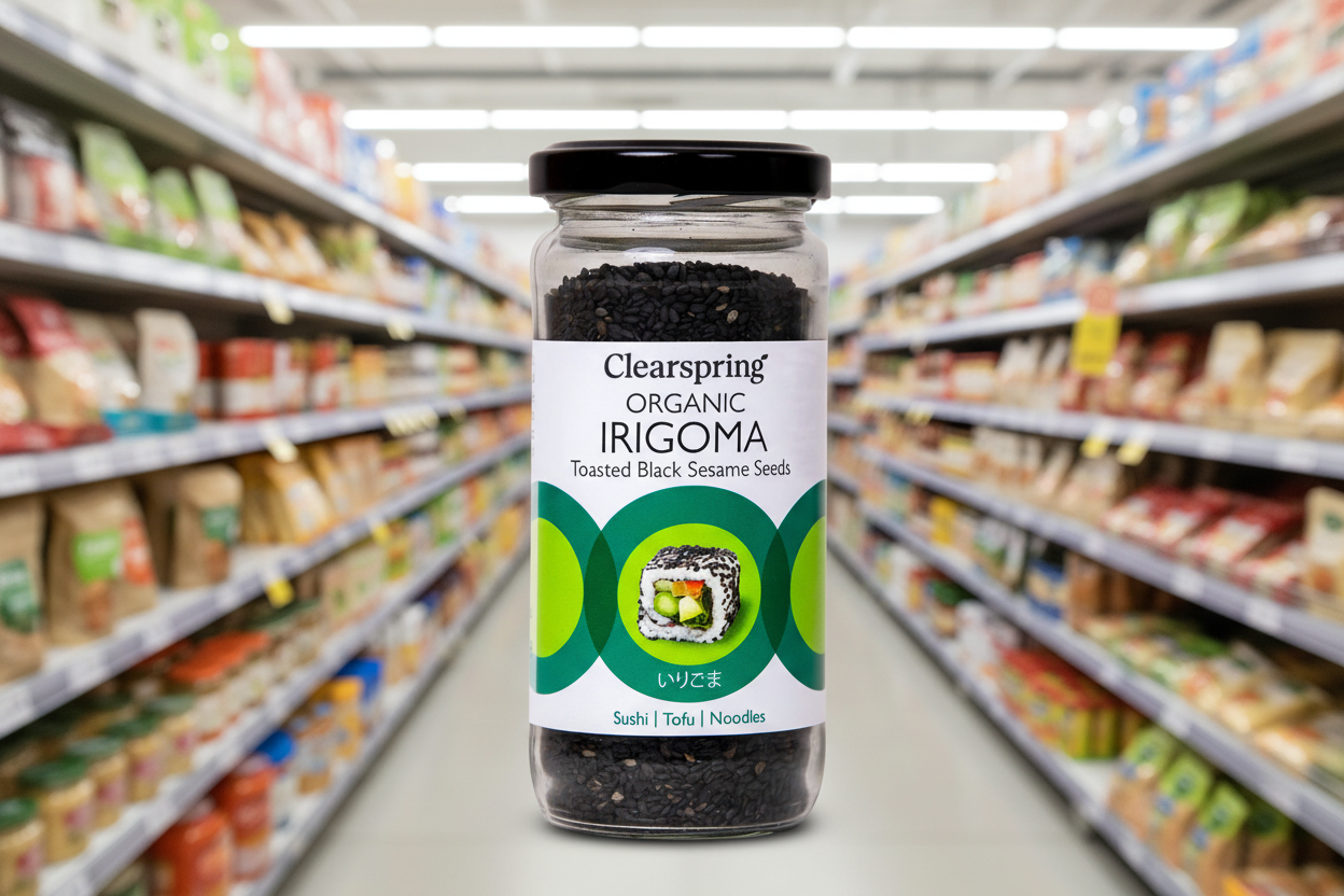 Clearspring Org Irigoma Toasted Black Sesame Seeds - 100g
