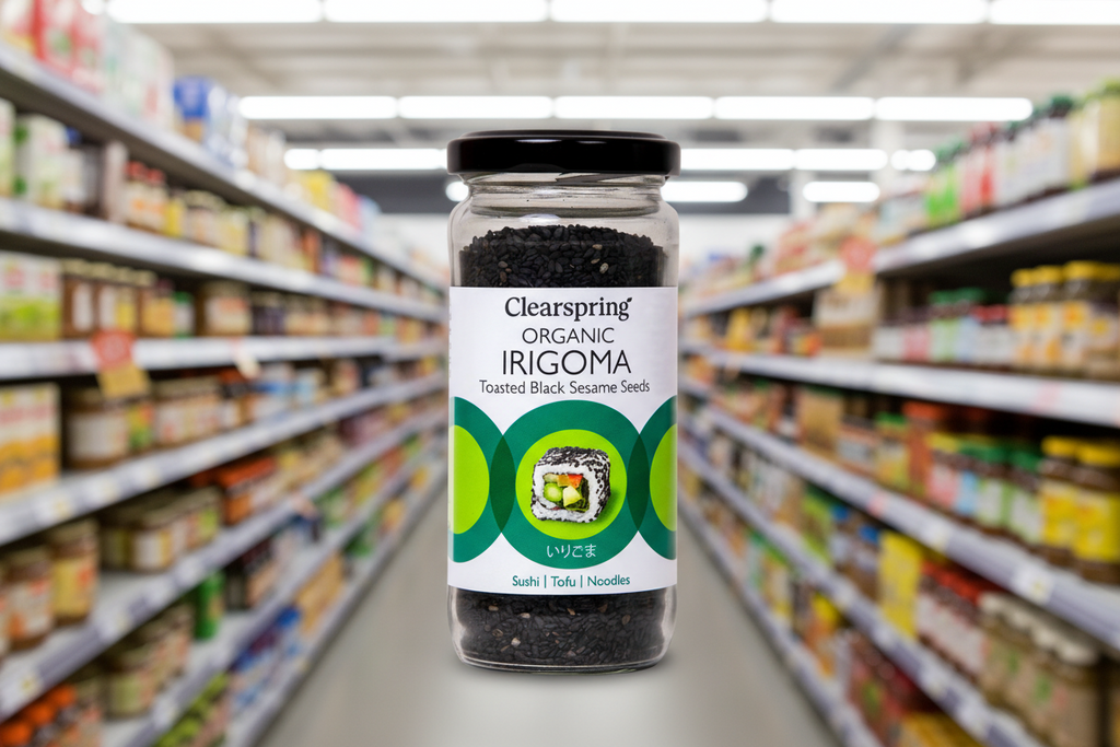 Clearspring Org Irigoma Toasted Black Sesame Seeds - 100g